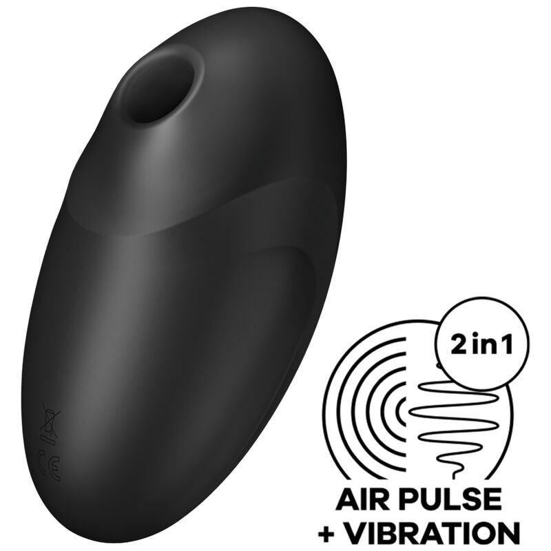 SATISFYER – VULVA LOVER 3 STIMULATOR AND VIBRATOR BLACK