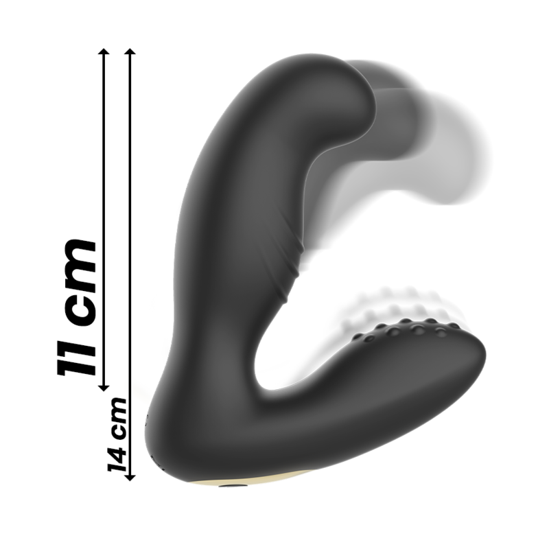 IBIZA – ROTATING AND VIBRATING ANAL MASSAGER REMOTE CONTROL 10 x 3.5 CM