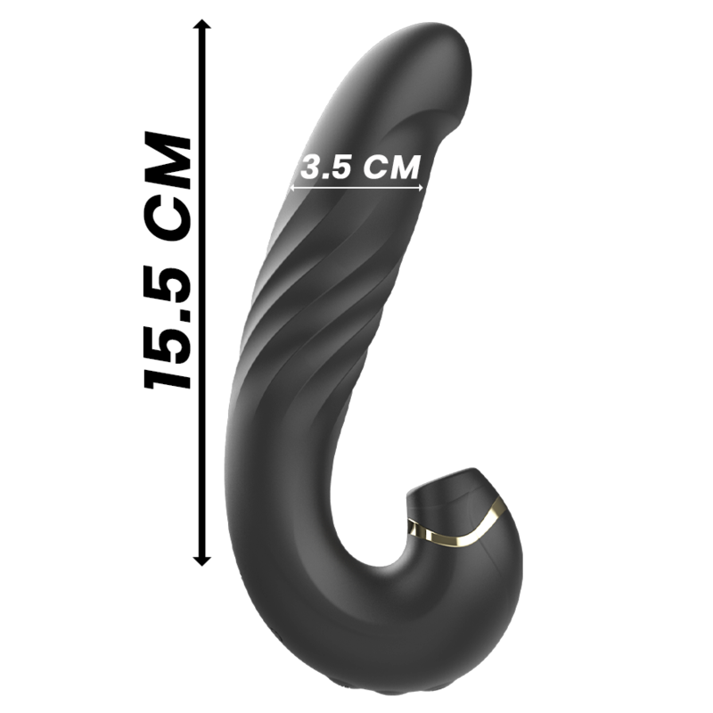 IBIZA – CLIP UP DOWN +VIBRADOR + SUCCIONADOR CLÍTORIS