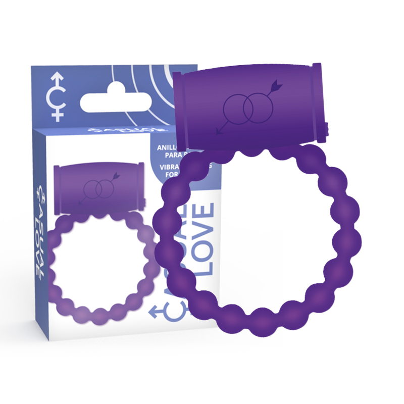 CASUAL LOVE – 25 VIOLET VIBRATING COUPLES RING