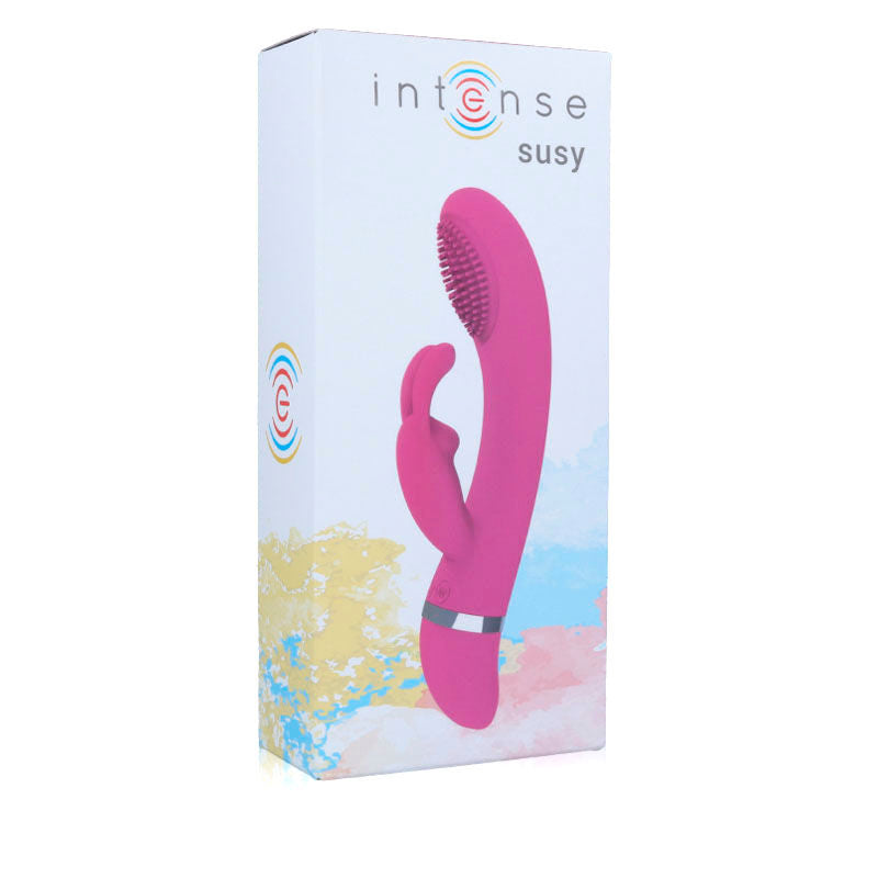INTENSE – SUSY VIBRADOR OSCILANTE SILICONA RABBIT ROSA