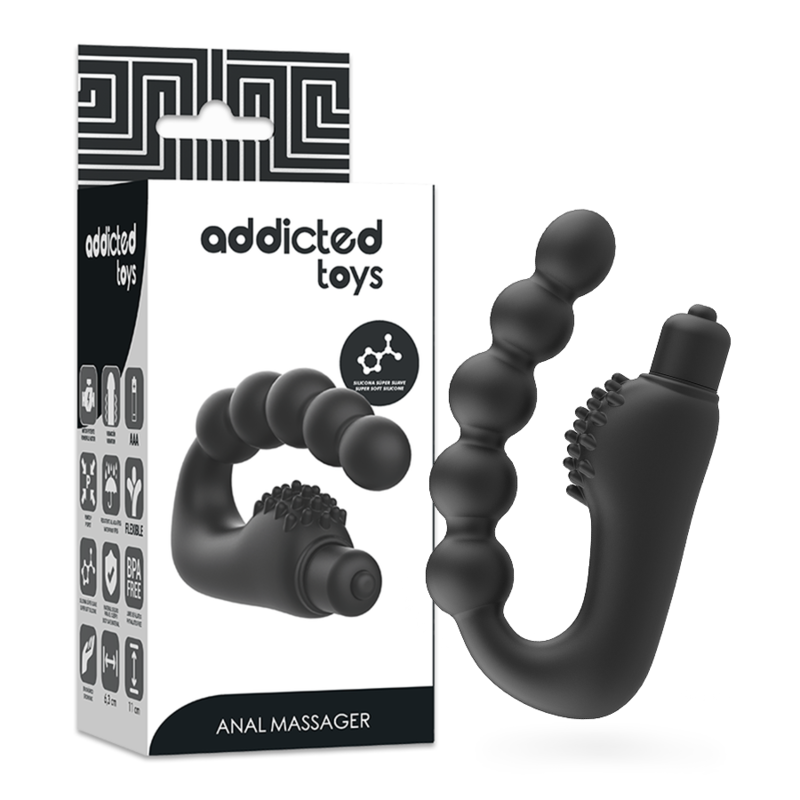 ADDICTED TOYS – MASAJEADOR ANAL PROSTÁTICO CON VIBRACIÓN