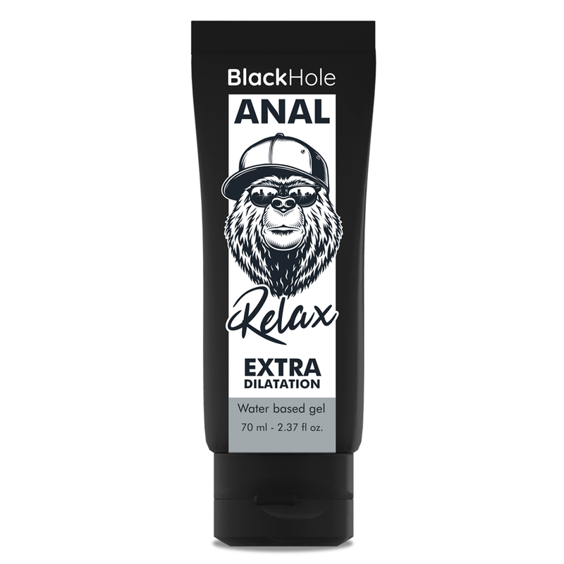 🔍 BLACK HOLE - GEL BASE AGUA DILATACIÓN ANAL 70 ML
