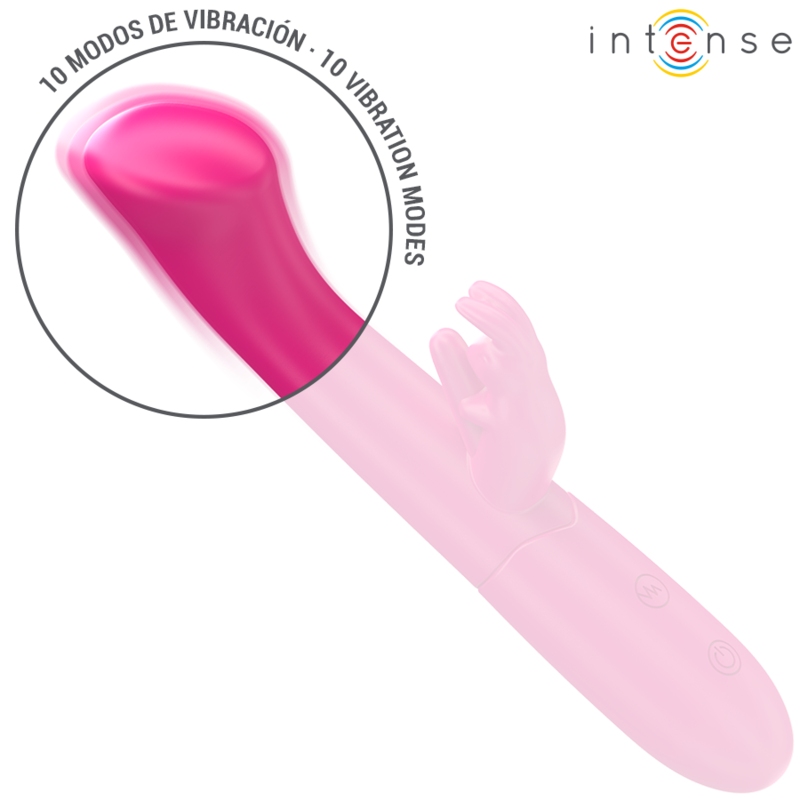 INTENSE – JULIETA RABBIT VIBRATOR 18.6 CM 10 VIBRATIONS PINK