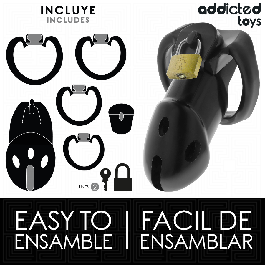 ADDICTED TOYS LOCKED – UNBROKEN DEN JAULA PARA PENE 9,8 CM