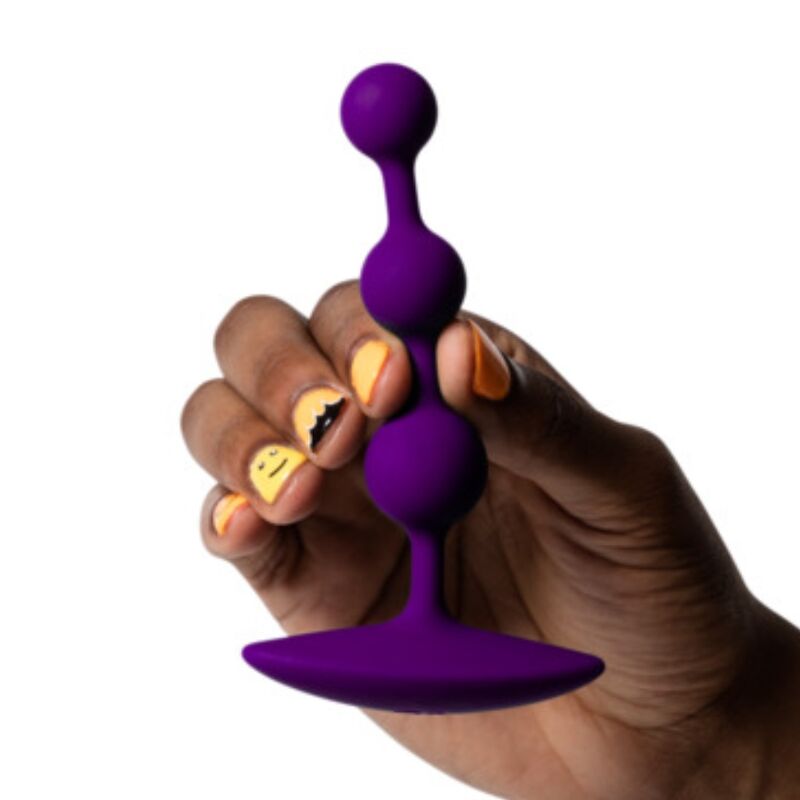 ROMP – AMP PURPLE BOLAS ANALES FLEXIBLES DE SILICONA 12,5 CM MORADO