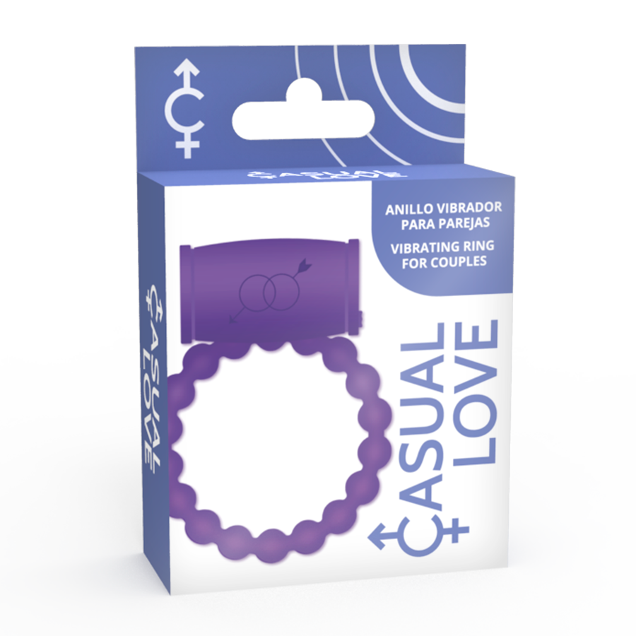 CASUAL LOVE – 25 VIOLET VIBRATING COUPLES RING